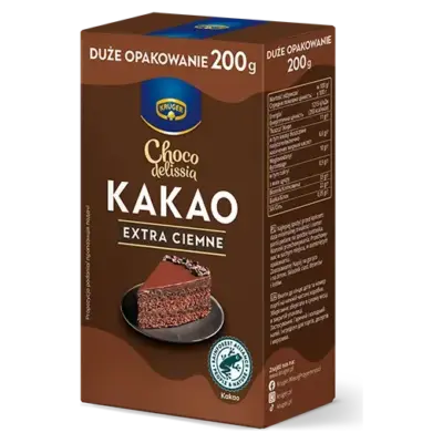 Какао-порошок екстра темний Kruger Cacao Extra Ciemne 200г Польща