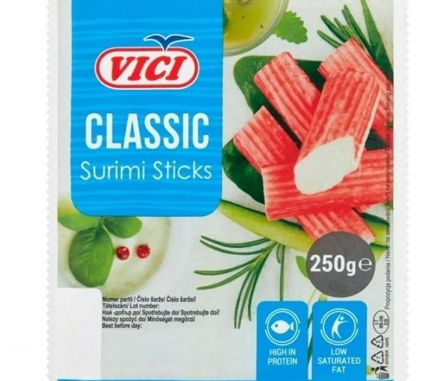 Крабові палички класичні Vici Classic Surimi Sticks 250г Литва