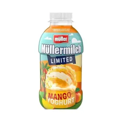 Молочний напій Muller Mullermilch Limited Maugo-Yoghurt 400г(381мл) Німеччина