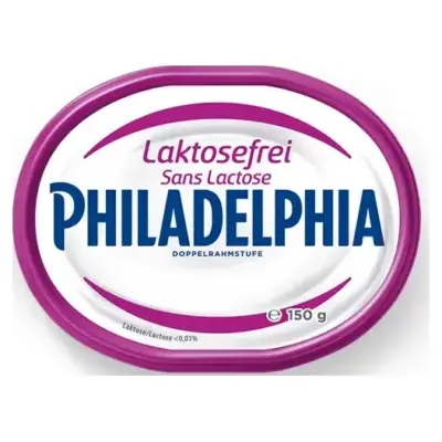 Сир вершковий БЕЗ ЛАКТОЗИ Філадельфія Philadelphia Laktosefrei 150г Швейцарія