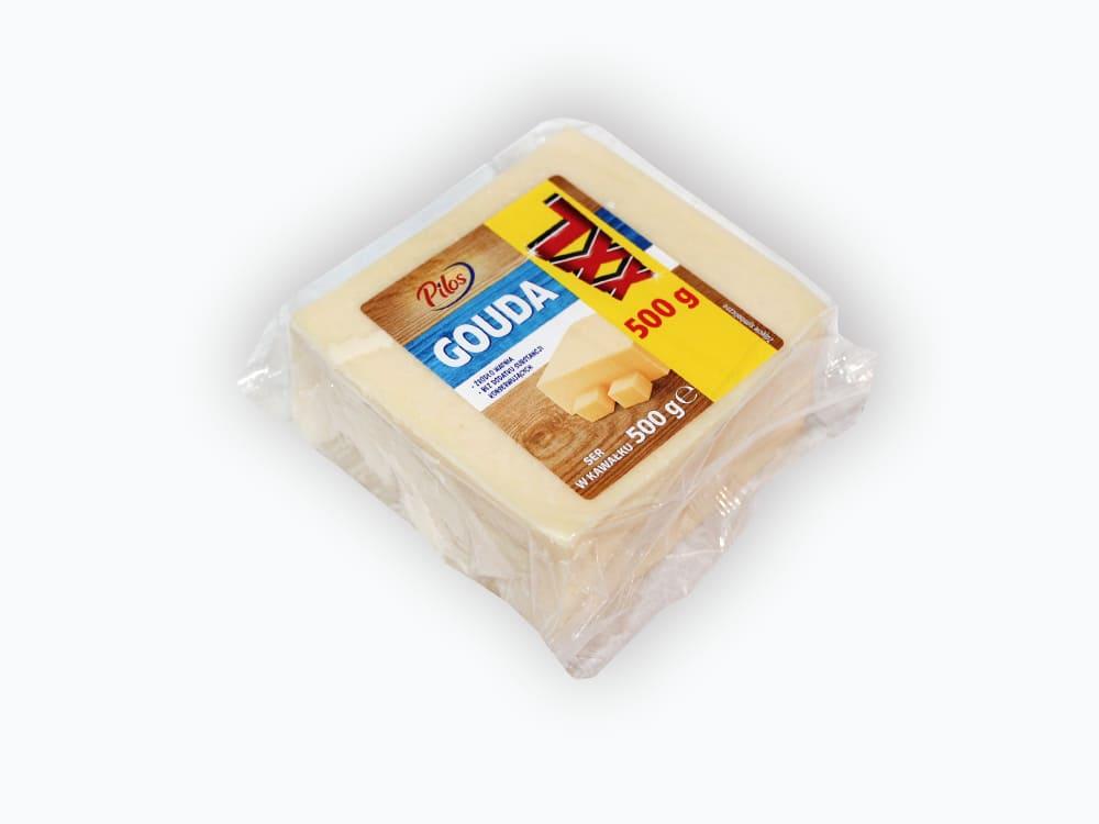 Сир напівтвердий Гауда Pilos Gouda 500г Польща