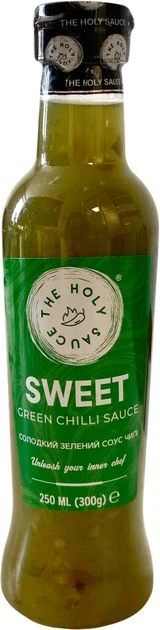 Солодко-гострий зелений соус The Holy Sauce Sweet Green Chilli Sauce 250 мл Іспанія