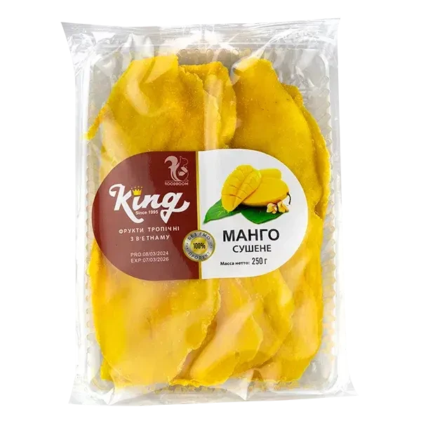 Манго Сушений King без цукру та без ГМО 250г