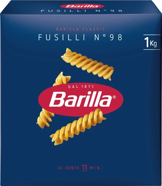 Макаронні вироби спіральки Barilla Fusilli №98 1кг Італія