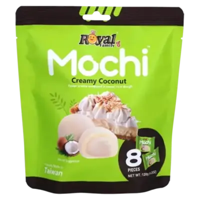 Моті (японське тістечко) з кокосовим кремом Royal Family Mochi Creamy Coconut (8х15г) 120г Тайвань