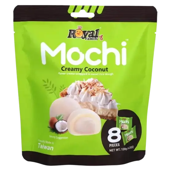 Моті (японське тістечко) з кокосовим кремом Royal Family Mochi Creamy Coconut (8х15г) 120г Тайвань