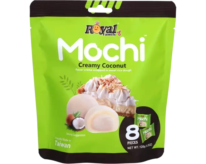 Моті (японське тістечко) з кокосовим кремом Royal Family Mochi Creamy Coconut (8х15г) 120г Тайвань