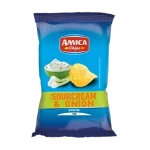 Чіпси картопляні зі сметаною та цибулею Amica Chips Sour Cream & Onion 100г Італія