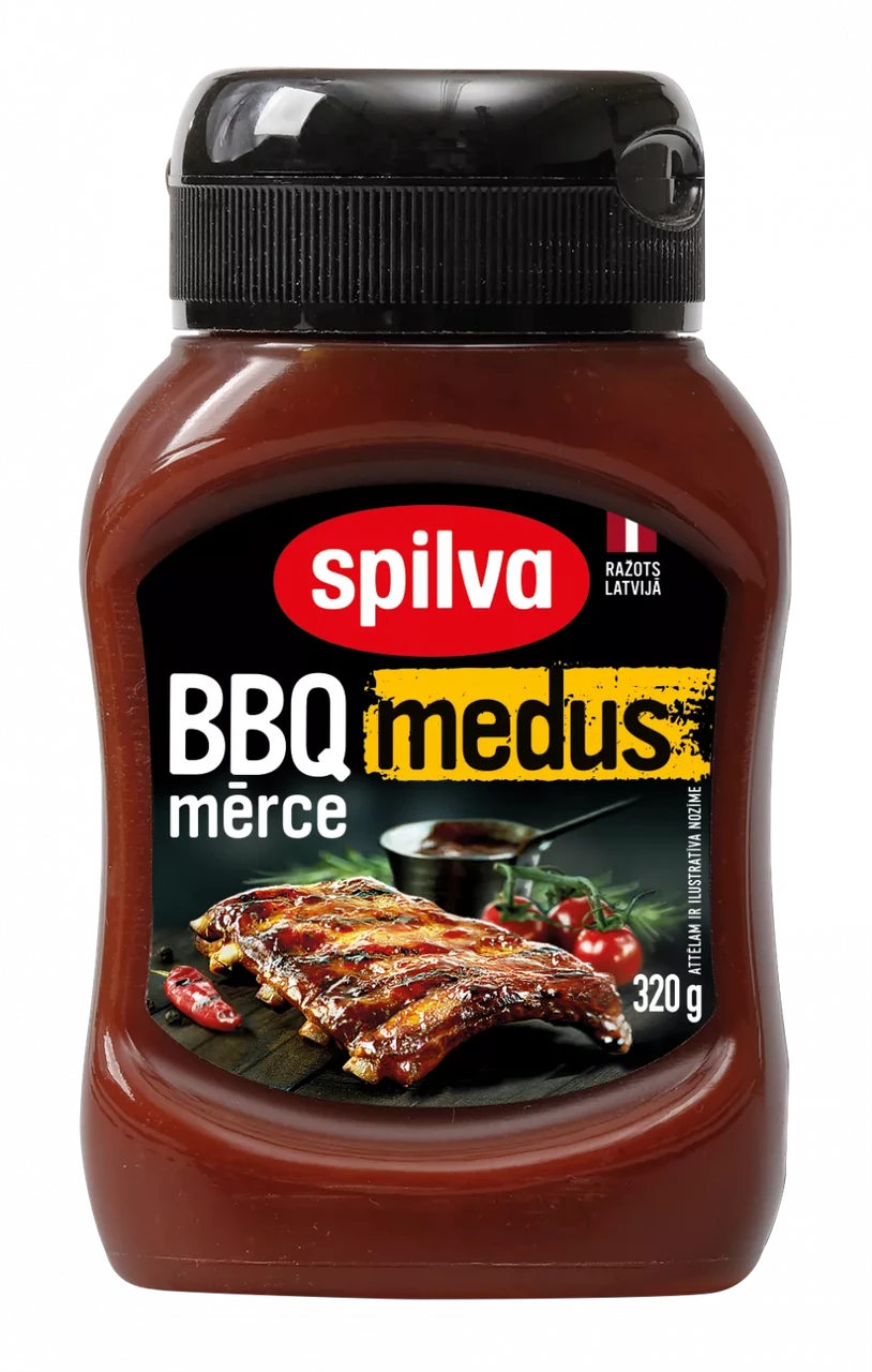 Соус Медовий для барбекю Spilva BBQ merce medus 320г Латвія