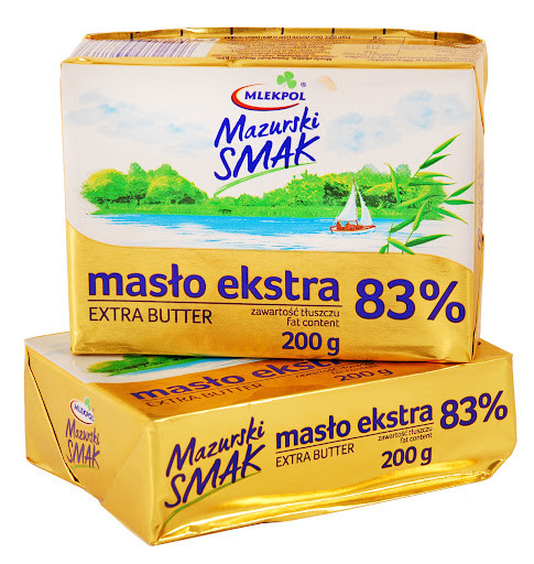 Масло вершкове Мазурський Смак 83% Mlekpol Mazurski Smak Maslo Ekstra  200г Польща