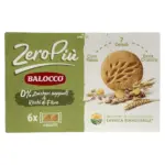 Печиво пісочне 7 злаків БЕЗ ЦУКРУ Balocco ZeroPiu 7 Cereali (6*38.3г) 230г Італія