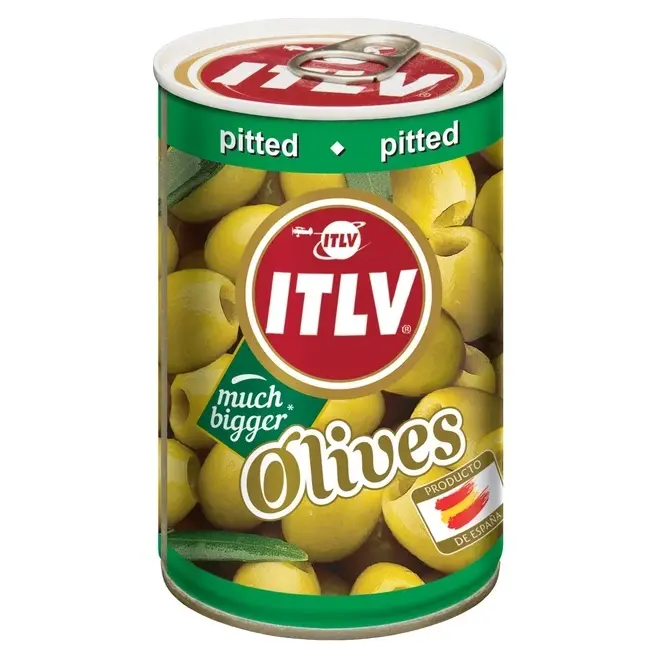 Оливки зелені без кісточки ITLV Olives Much Bigger Pitted 300г Іспанія
