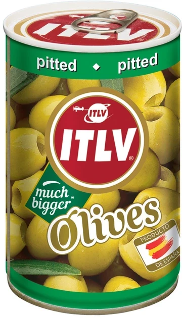 Оливки зелені без кісточки ITLV Olives Much Bigger Pitted 300г Іспанія