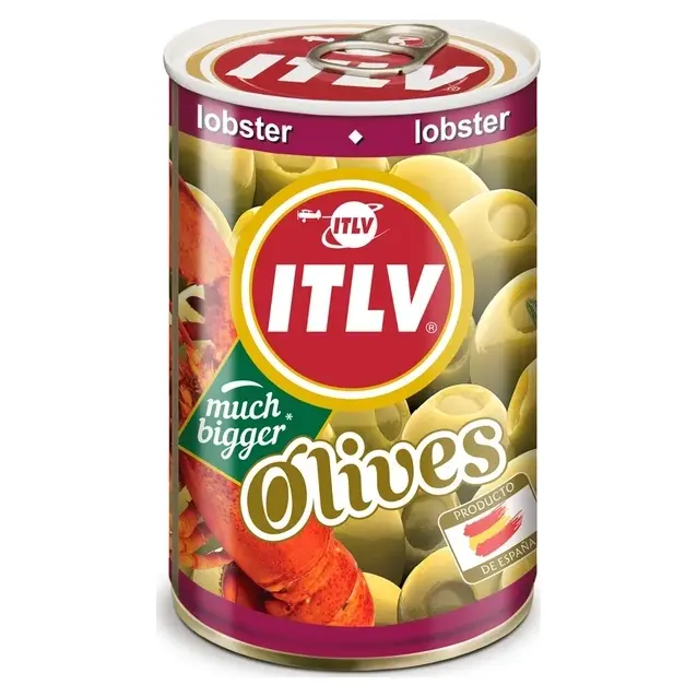 Оливки зелені з пастою лобстера ITLV Olives Much Bigger Lobster 300г Іспанія