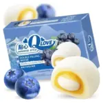 Моті (японське тістечко) чорниця Qlove Double Filling Mochi Blueberry Creamy Flavor 180г Тайвань