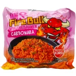 Локшина швидкого приготування Fire Bull Stir-Fried Ramen Carbonara 135г Південна Корея