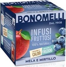 Натуральний чай яблуко з чорницею Bonomelli Mela e Mirtillo (12x2г) 24г Італія