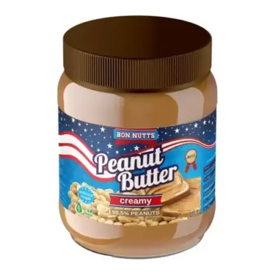 Арахісова паста БЕЗ ПАЛЬМОВОГО МАСЛА Bon Nutts Penut Butter Crunchy 500 г Франція
