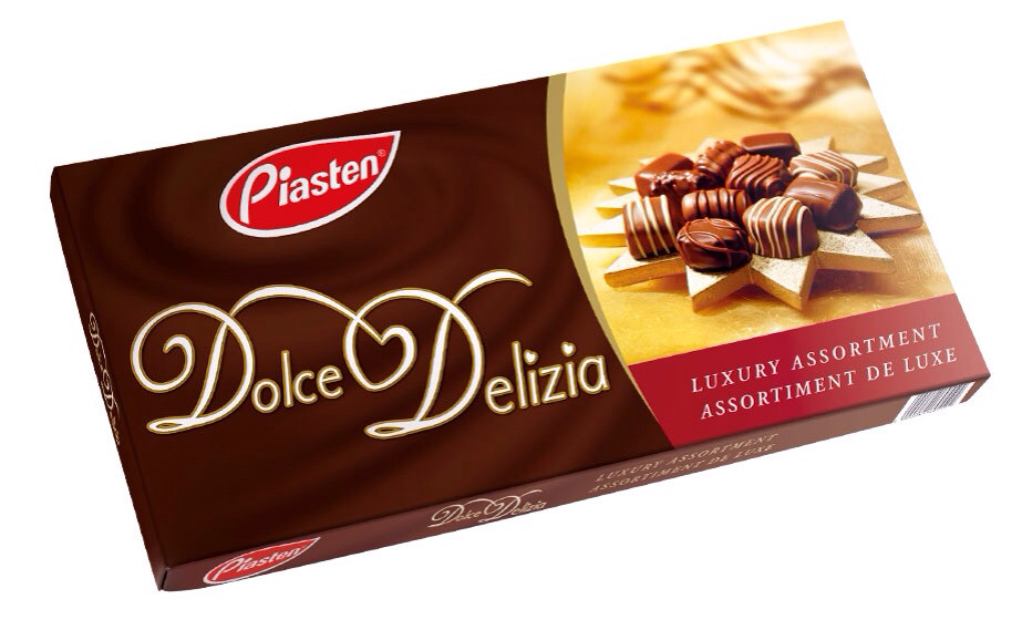 Цукерки шоколадні Dolce Delizia розкішні асорті 15 смаків Німеччина 400 г