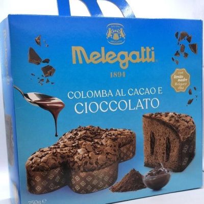 Пасхальний шоколадний кекс із шоколадним кремом Melegatti Colomba al Cacao e Cioccolato 750г Італія