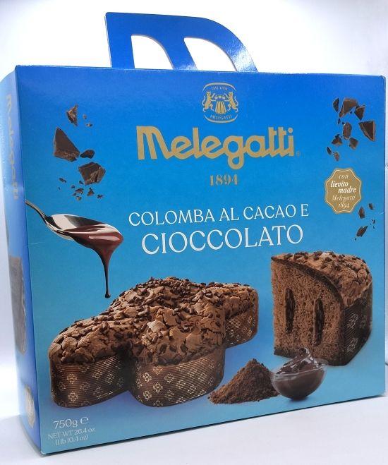 Пасхальний шоколадний кекс із шоколадним кремом Melegatti Colomba al Cacao e Cioccolato 750г Італія
