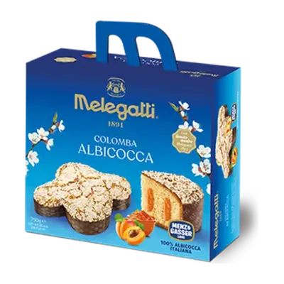 Пасхальний кекс із абрикосовим джемом Melegatti Colomba Albicocca 750г Італія