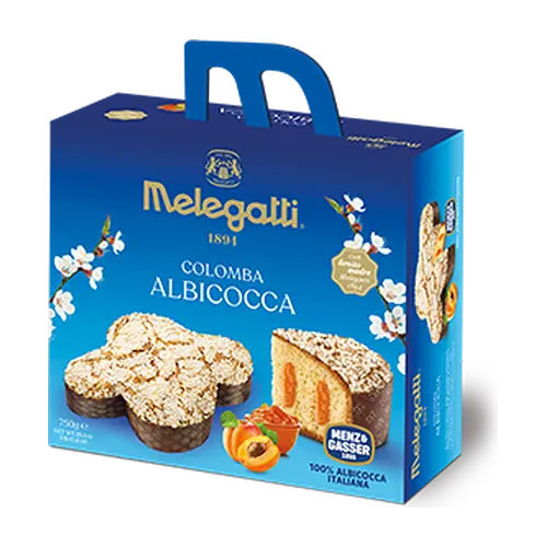 Пасхальний кекс із абрикосовим джемом Melegatti Colomba Albicocca 750г Італія