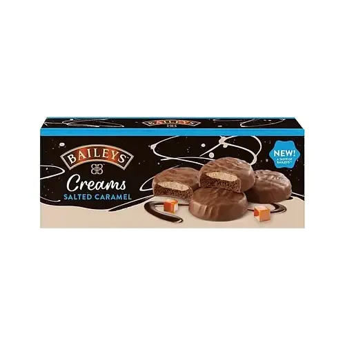 Печиво в молочному шоколаді зі смаком солоної карамелі Baileys Creams Salted Caramel 128г Велика Британія