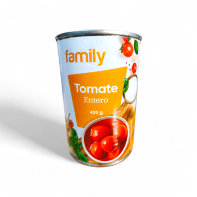 Помідори в томатному соку Family Tomate Entero Pelado Categoria Primera 400г Іспанія