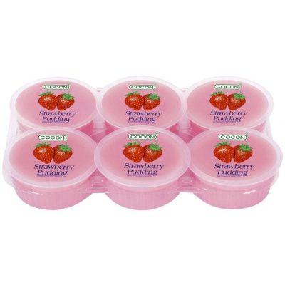 Кокосовий десерт (кокосове желе) з полуничним смаком Cocon Strawberry Pudding (6х80г) 480г Малайзія