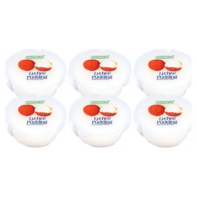 Кокосовий десерт (кокосове желе) зі смаком личі Cocon Lychee Pudding (6х80г) 480г Малайзія