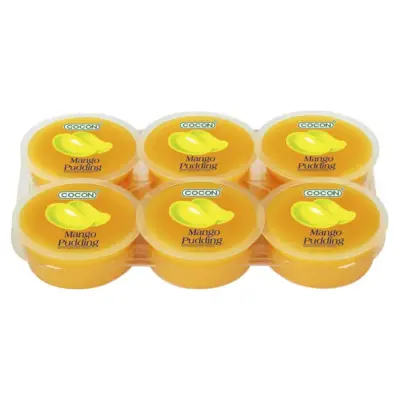 Кокосовий десерт (кокосове желе) зі смаком манго Cocon Mango Pudding (6х80г) 480г Малайзія
