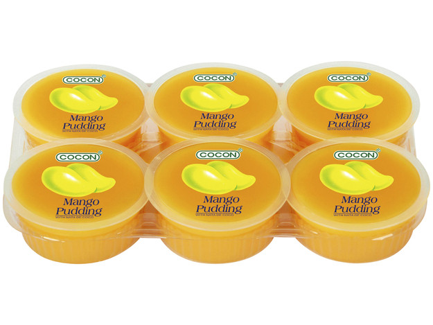 Кокосовий десерт (кокосове желе) зі смаком манго Cocon Mango Pudding (6х80г) 480г Малайзія