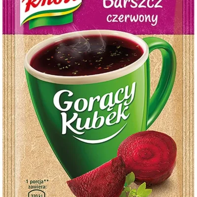 Суп Гаряча Кружка Борщ Knorr Gorący Kubek Barszcz Czerwony 14г Польща
