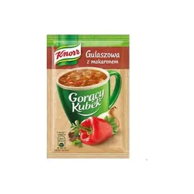 Суп Гарячий Кухоль Гуляш з макаронами Knorr Goracy Kubek Gulaszowa z makaronem 16г Польща