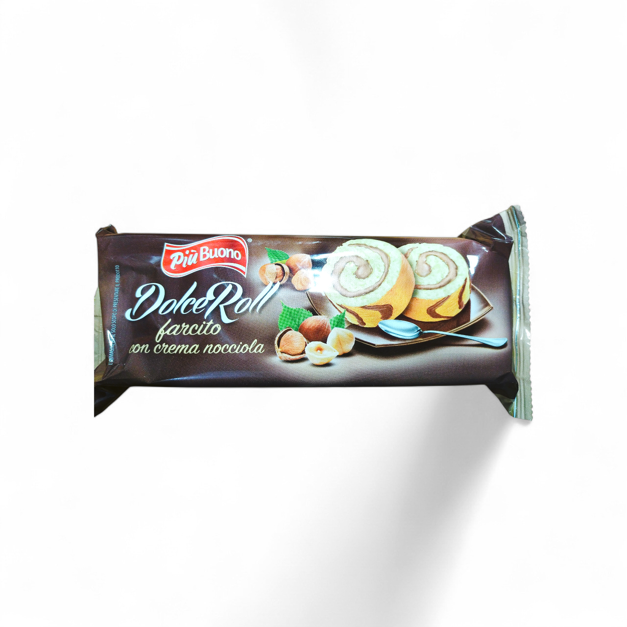Рулет бісквітний з|із| горіховим кремом Piu Buono Dolce Rotolo Farcito con crema nocciola 200г Італія