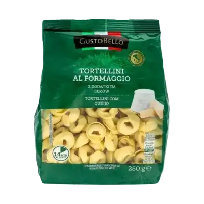 Тортелліні фаршировані сиром риккоту GustoBello Tortellini al Formaggio 250г Італія