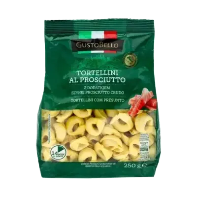Тортелліні фаршировані прошутто GustoBello Tortellini al Prosciutto 250г Італія