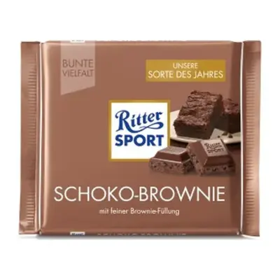 Шоколад Ritter Sport SCHOKO-BROWNIE (ШОКОЛАДНИЙ БРАУНІ) Німеччина 100г