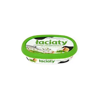 Сир-крем (сирна намазка) Laciaty із зеленим луком Польща 135 г