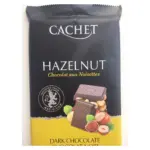 Шоколад Cachet (Кашет) чорний 54% какао з фундуком (лісовий горіх) Бельгія 300г
