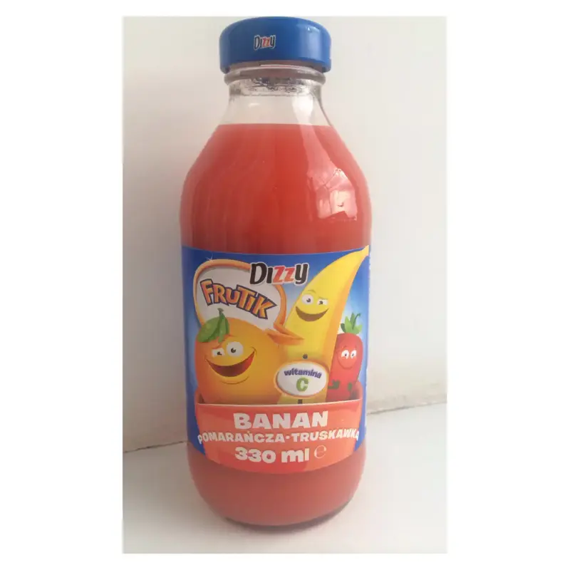 Сік дитячий Dizzy Frutik (апельсин, банан, полуниця) Польща 330 мл