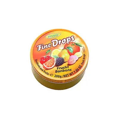 Льодяники (цукерки) Woogie Fine Drops (дрібні краплі) мікс фруктовий 200г Австрія