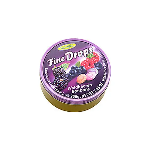 Льодяники (цукерки) Woogie Fine Drops (дрібні краплі) мікс лісова ягода Австрія 200г