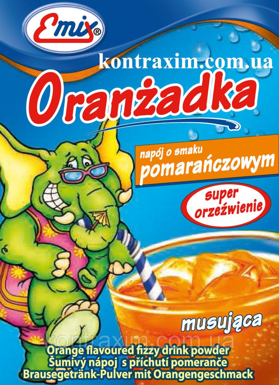 Напій шипучий розчинний Oranzadka апельсин Emix Польща 16 г