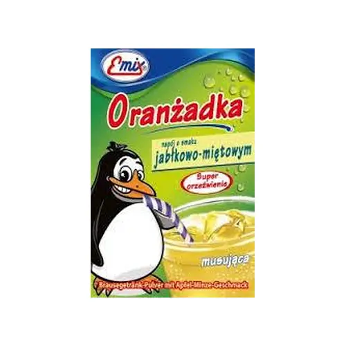 Напій шипучий розчинний Oranzadka яблуко з м’ятою Emix Польща 16 г