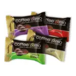 Цукерки-карамель в шоколаді 4 смаку Coffee Amo Польща 100г