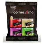 Цукерки-карамель в шоколаді 4 смаку Coffee Amo Польща 100г