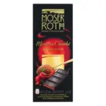 Шоколад чорний Moser Roth Sauerkirisch-Chili 85% какао вишня+перець чилі 187,5 г