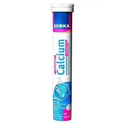Вітаміни шипучі Edeka Calcium + Vitamin D3+K3+Folsaure Німеччина (17 шт.)